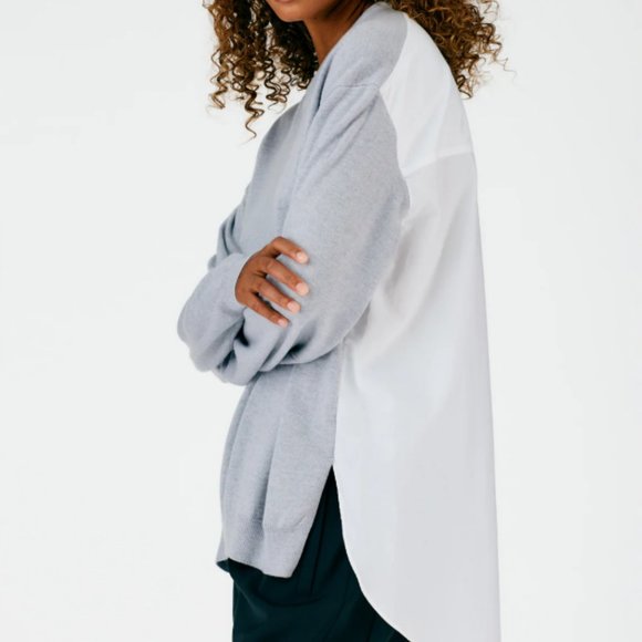 Tibi Sweater Combo Pullover - Picture 1 of 3